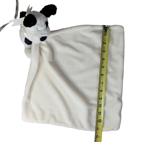 Jellycat Bashful Spotted Puppy Dog Lovey Cream Black 13" Plush Hugging Security - Picture 9 of 9